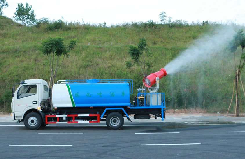 電動三輪垃圾車（電動三輪垃圾清運車）高炮功能演示